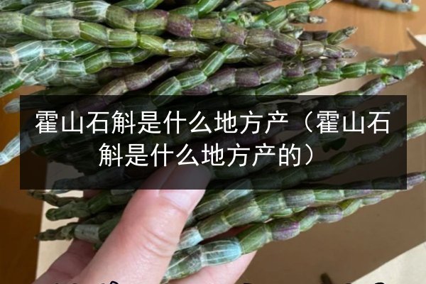 霍山石斛是什么地方产(霍山石斛是什么地方产的)