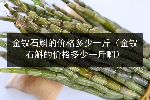 金钗石斛的价格多少一斤(金钗石斛的价格多少一斤啊)