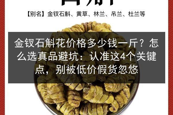 金钗石斛花价格多少钱一斤?怎么选真品避坑:认准这4个关键点,别被低价假货忽悠