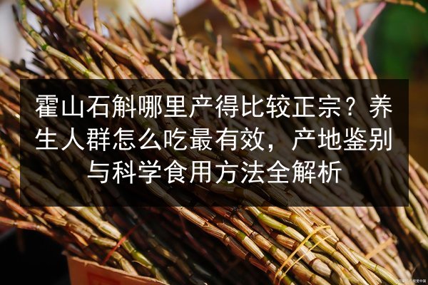 霍山石斛哪里产得比较正宗?养生人群怎么吃最有效,产地鉴别与科学食用方法全解析